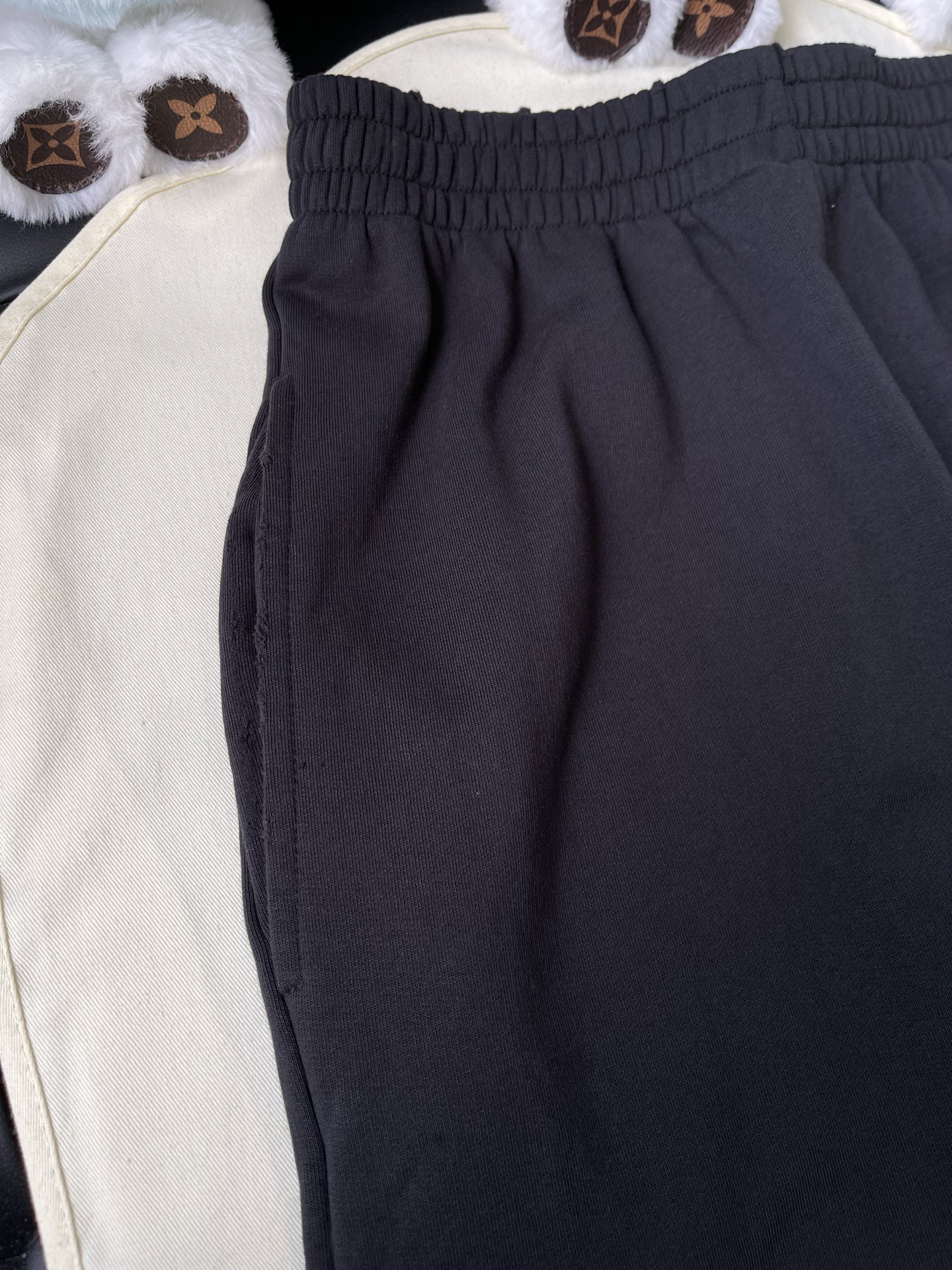 Stacked Print Straight-Leg Sweatpants — product photograph