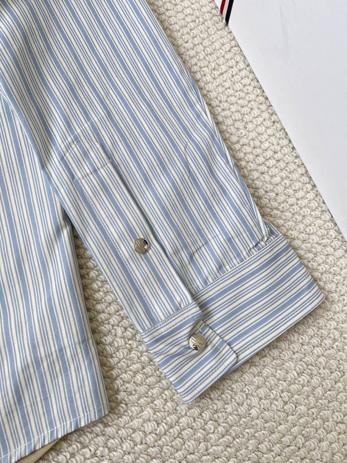 Contrast-Back Striped Shirt — product photograph