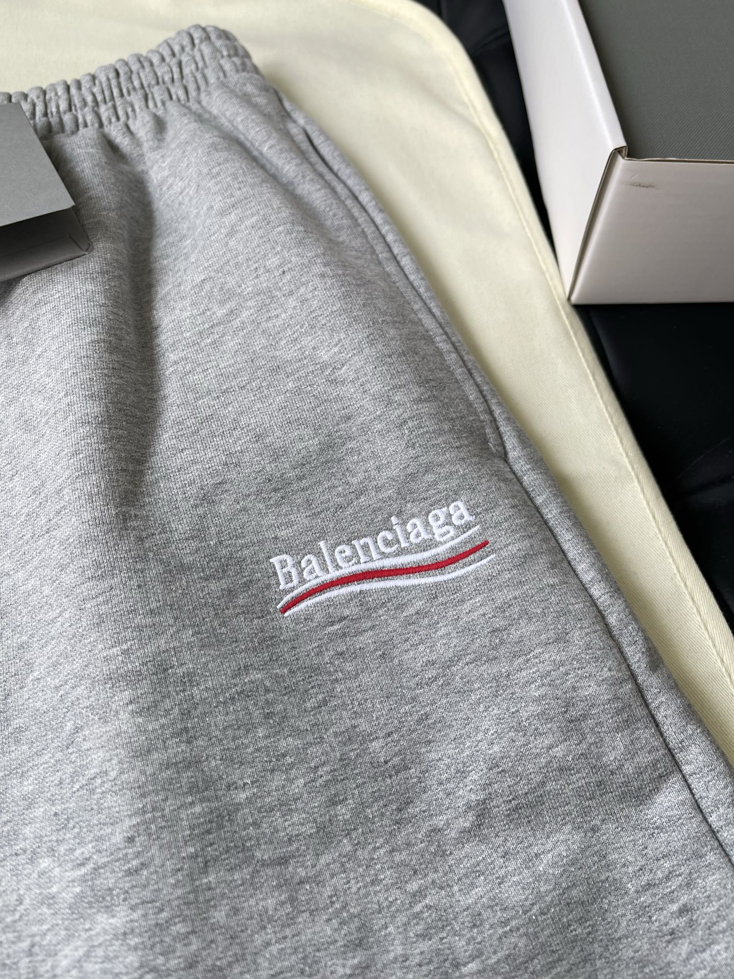 Underlined Wordmark Drawstring Shorts — product photograph