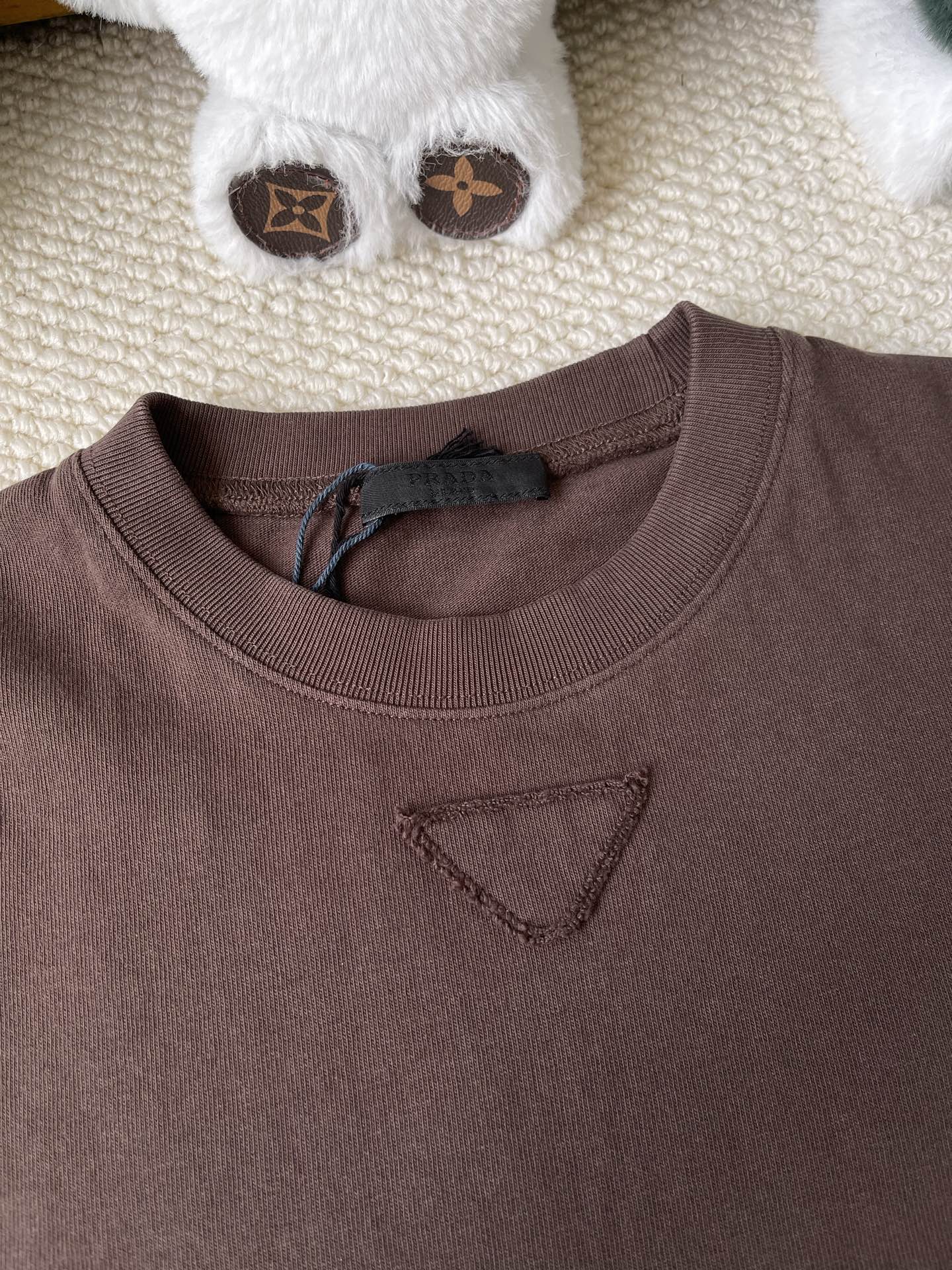 Triangle-Detail Long-Sleeve Top — product photograph