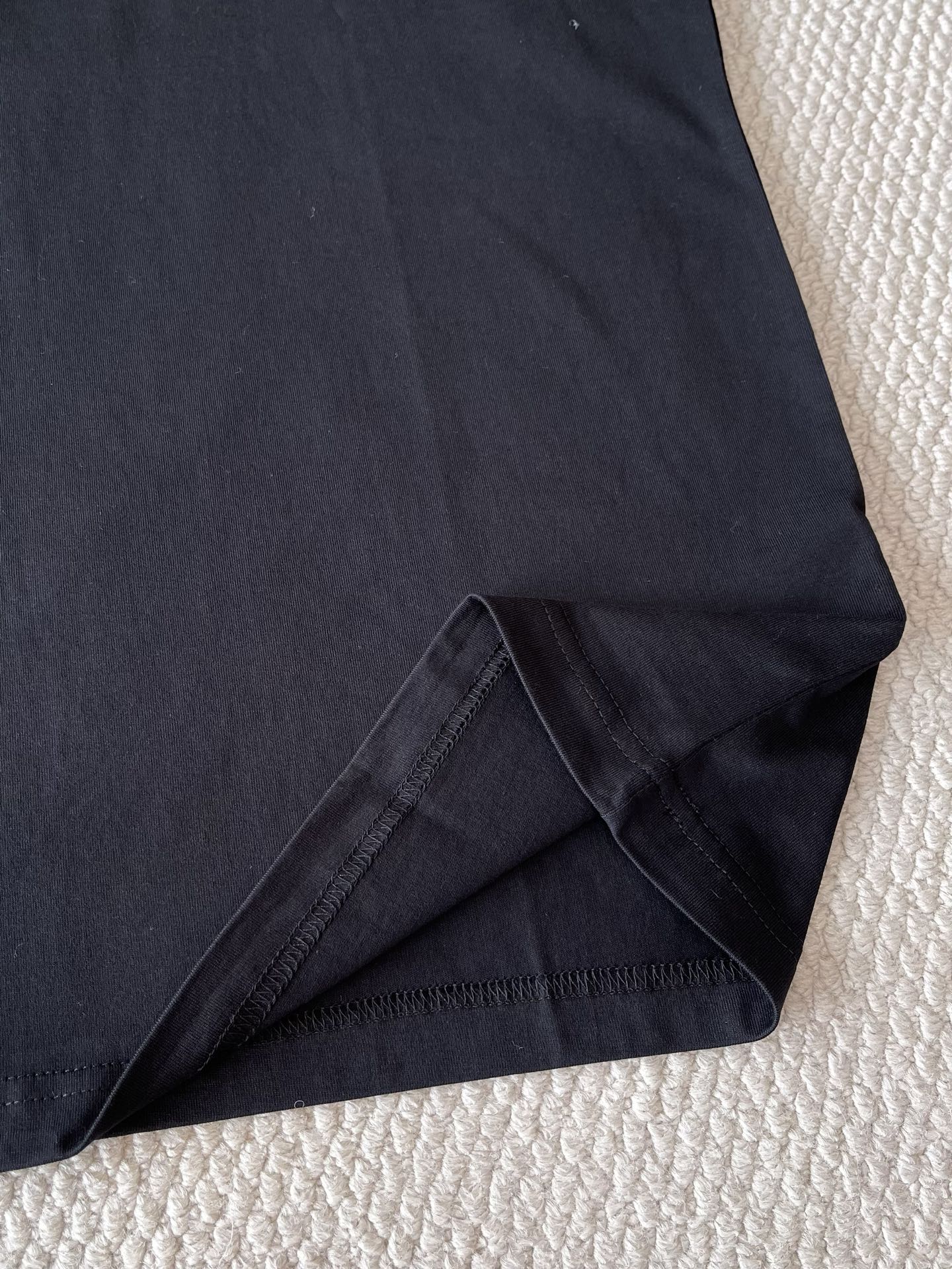 Raised-Monogram Long-Sleeve T-Shirt — product photograph