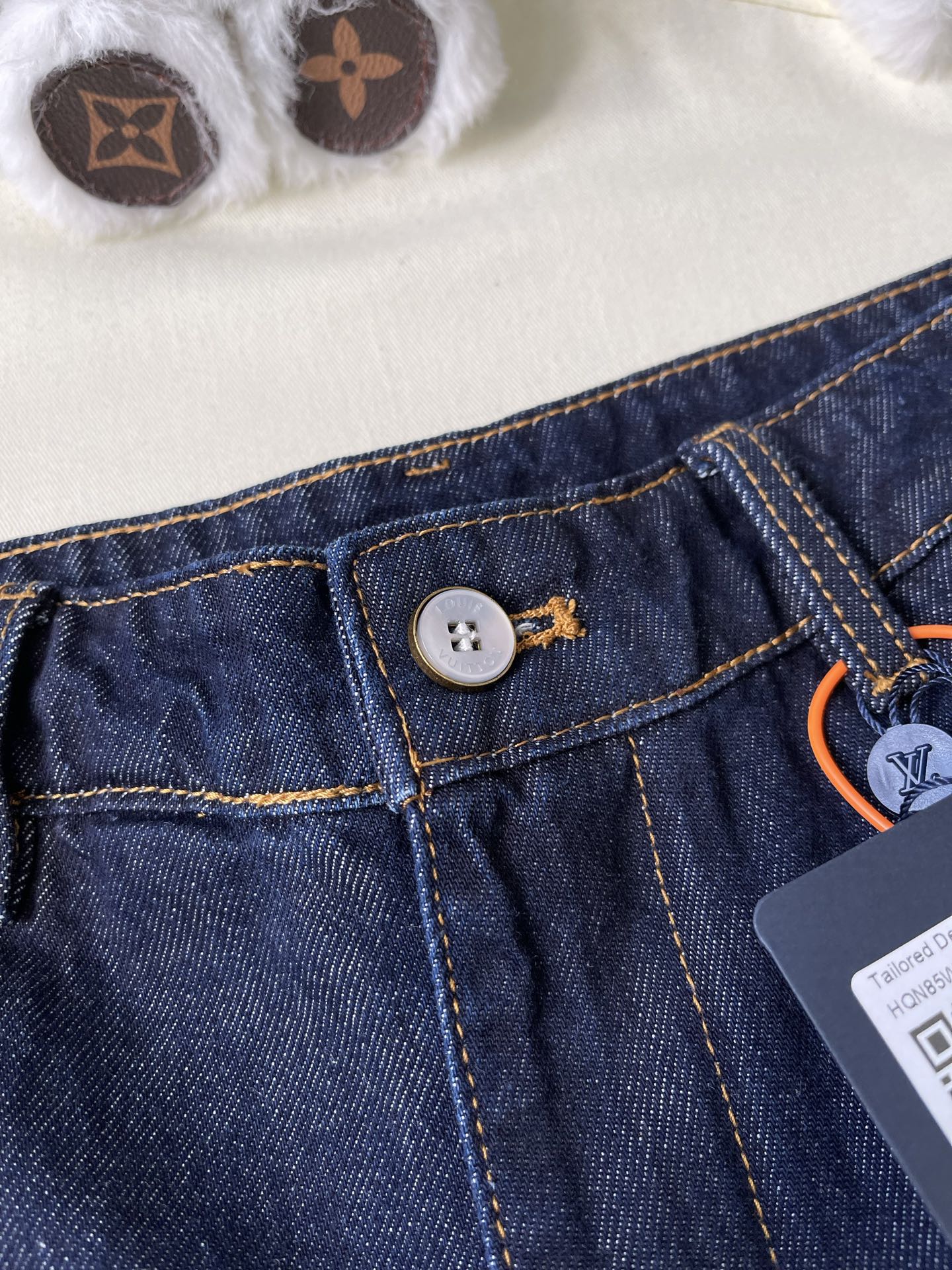 Small Monogram Denim Shorts — product photograph