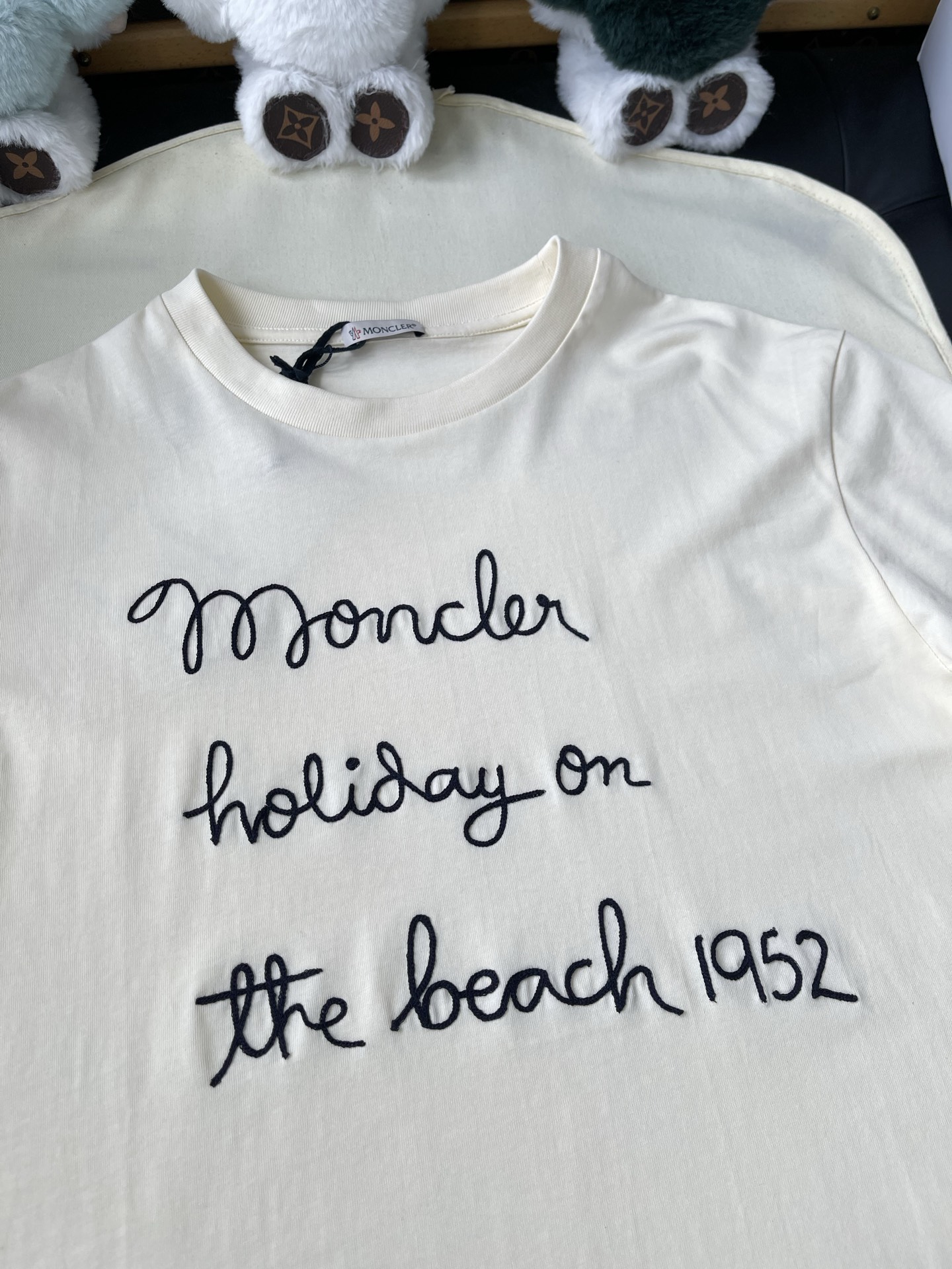 Beach Holiday Script T-Shirt — product photograph