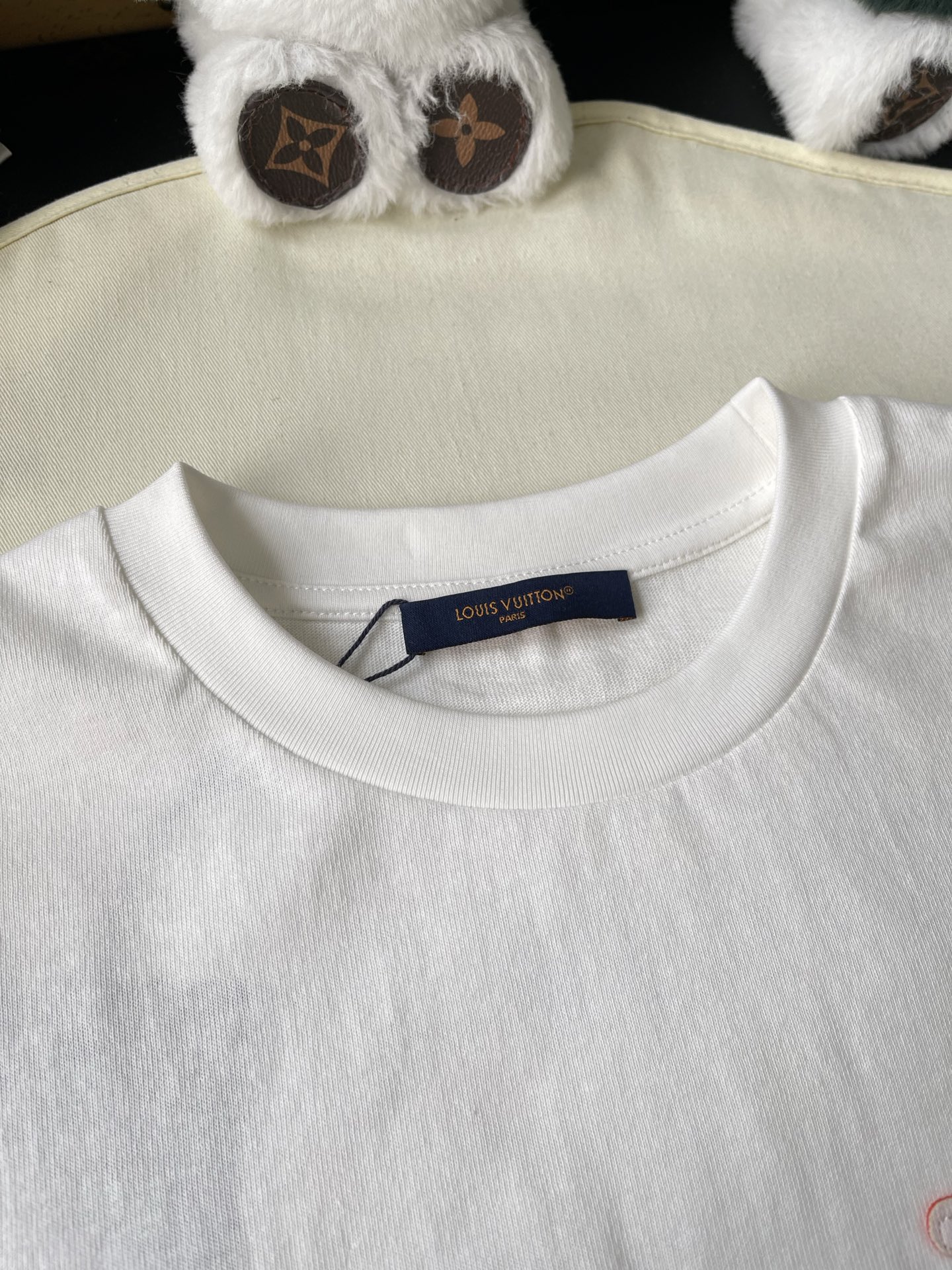 Raised Lettering Crewneck T-Shirt — product photograph