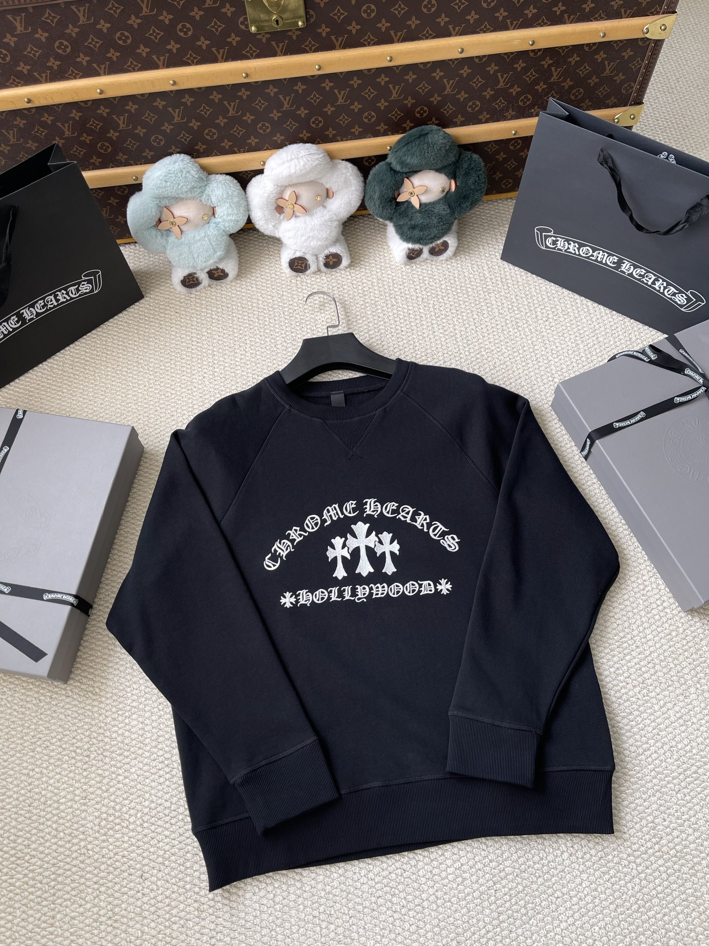 Hollywood Cross-Motif Sweatshirt — product photograph