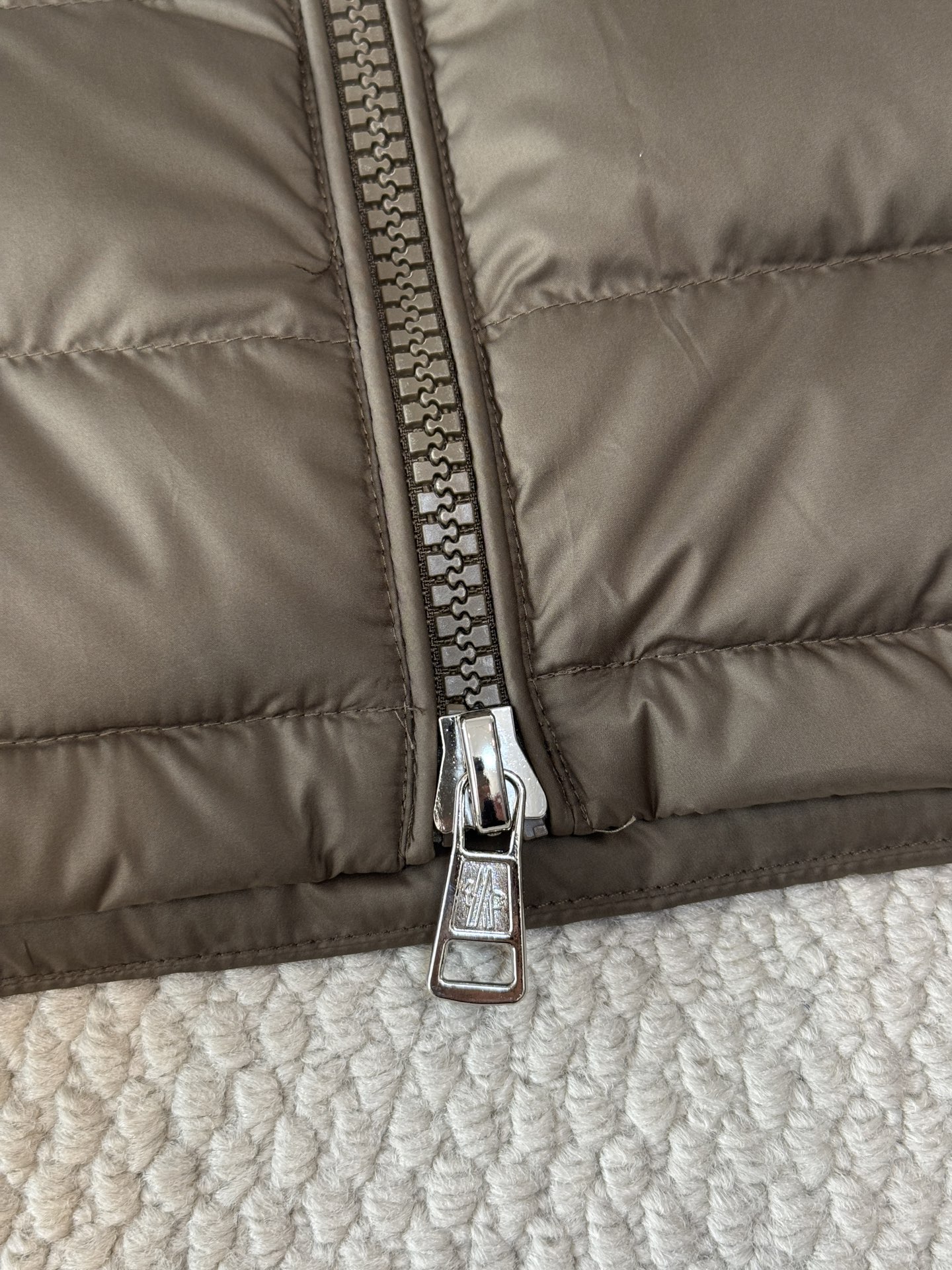 Fine-Quilt Hooded Puffer — product photograph