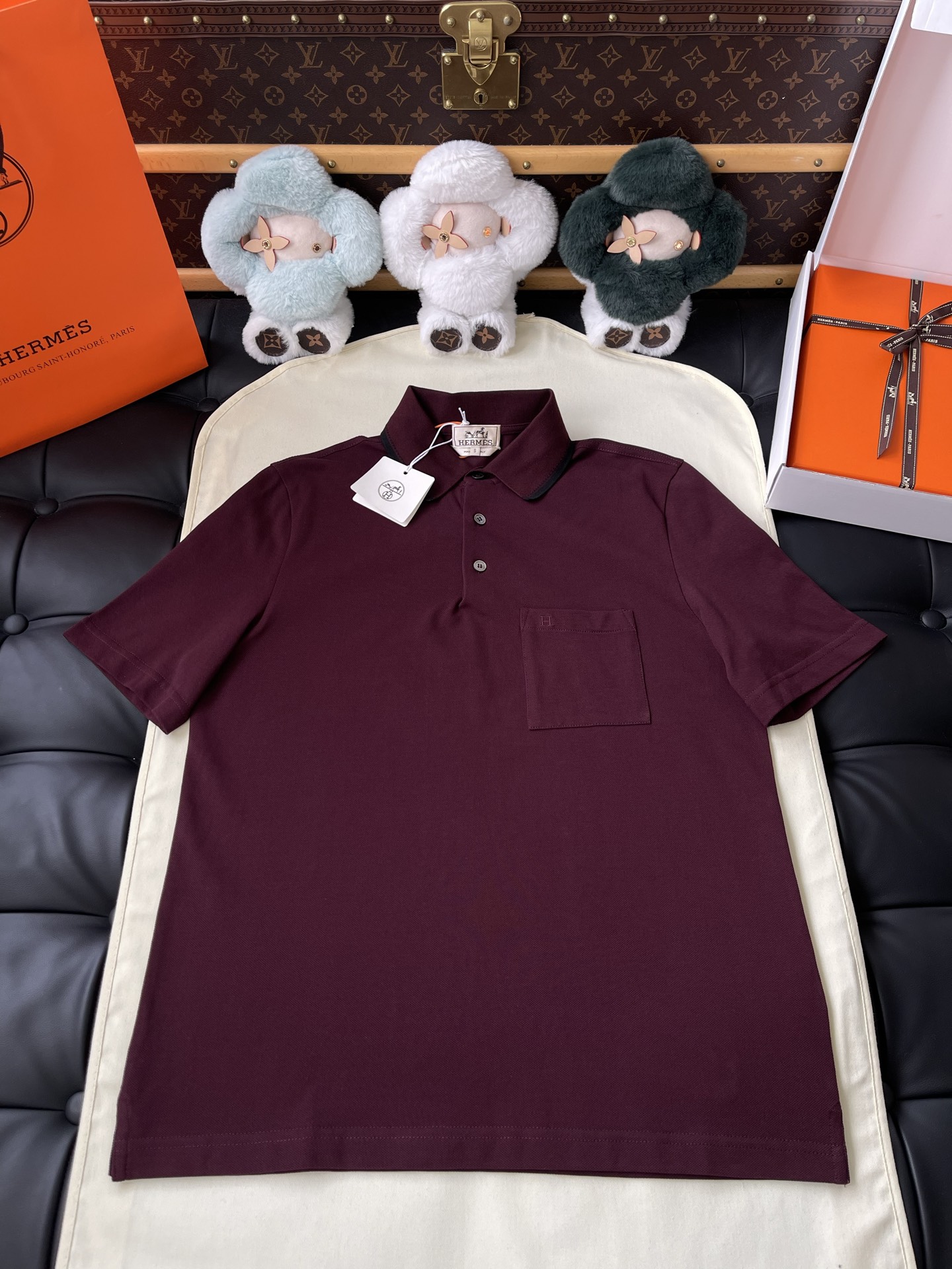 Patch-Pocket Short-Sleeve Polo — product photograph