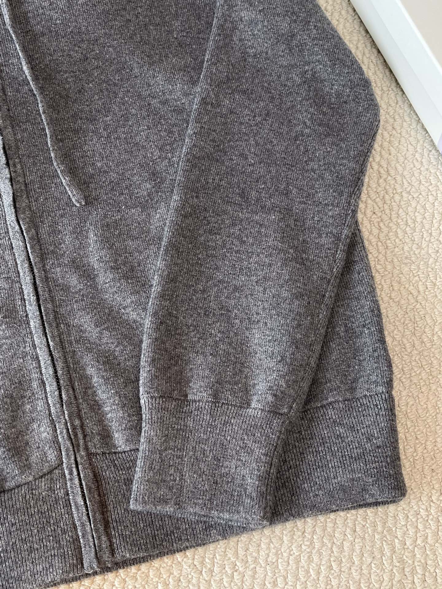 Small-Horse Knit Zip Hoodie — product photograph