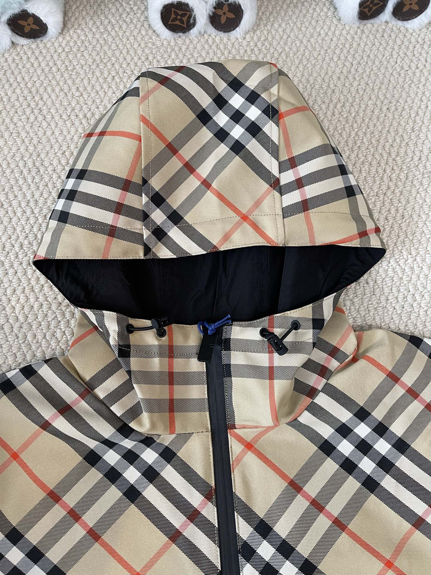 Classic-Check Hooded Zip Jacket — product photograph