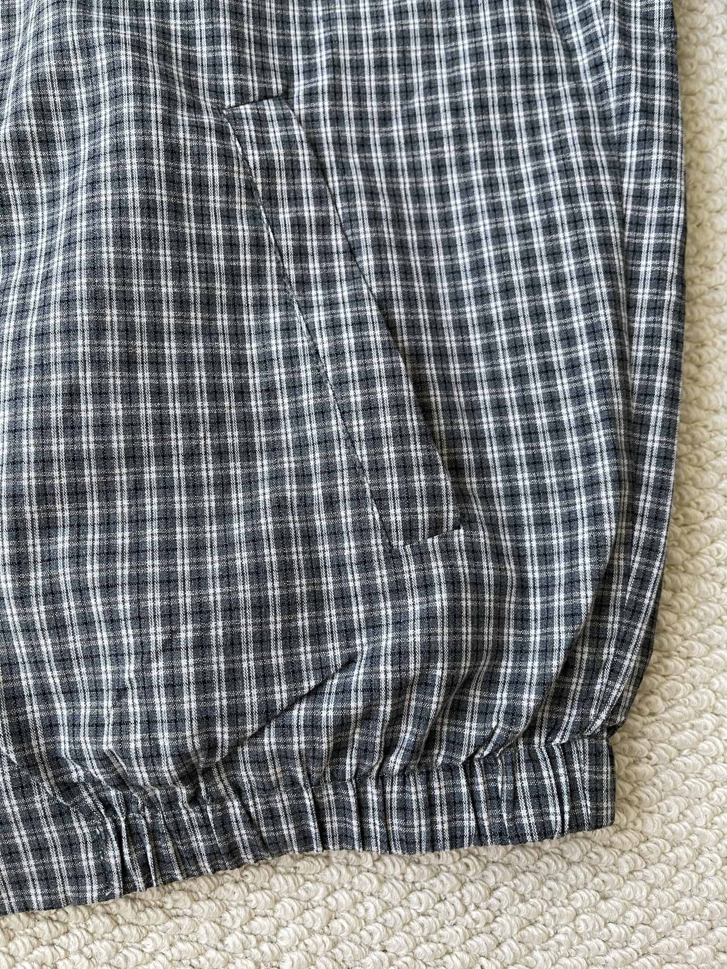 Gingham Zip-Front Jacket — product photograph