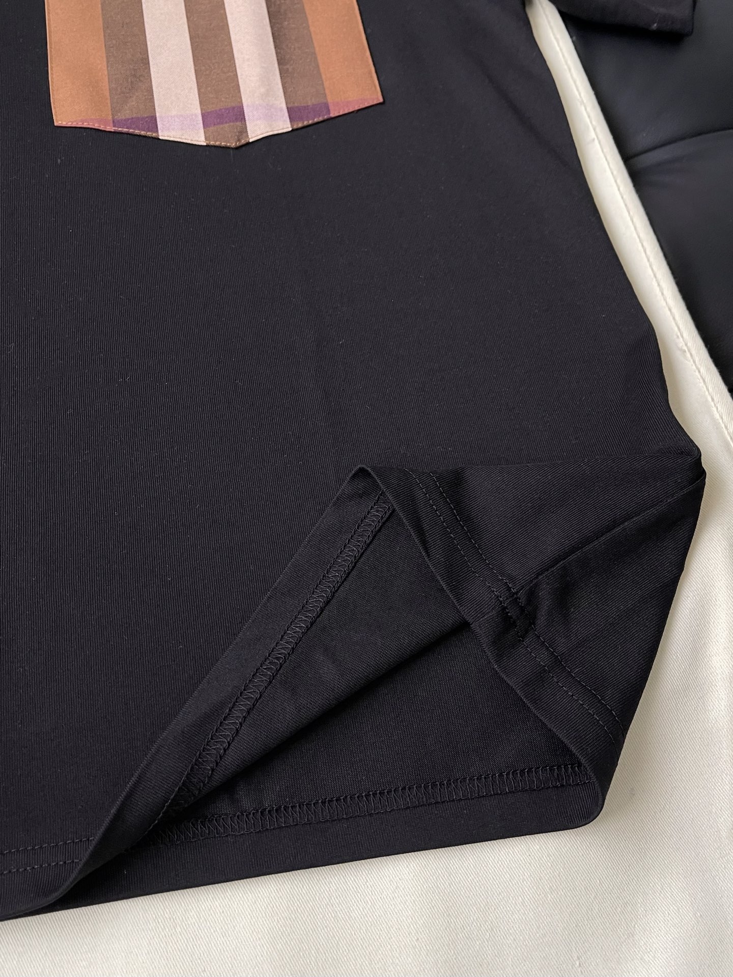 Check-Pocket Crewneck T-Shirt — product photograph