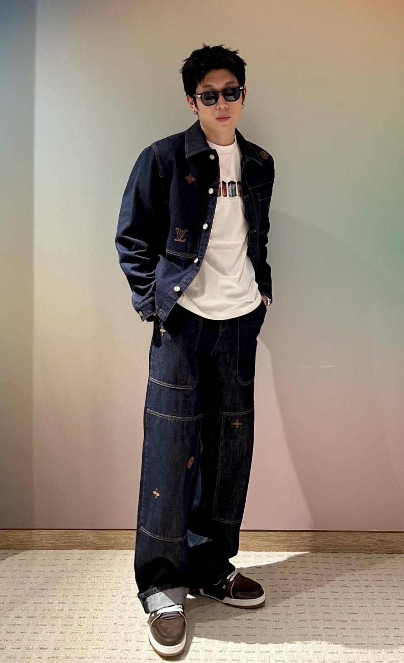 Embroidered Denim Matching Separates — product photograph