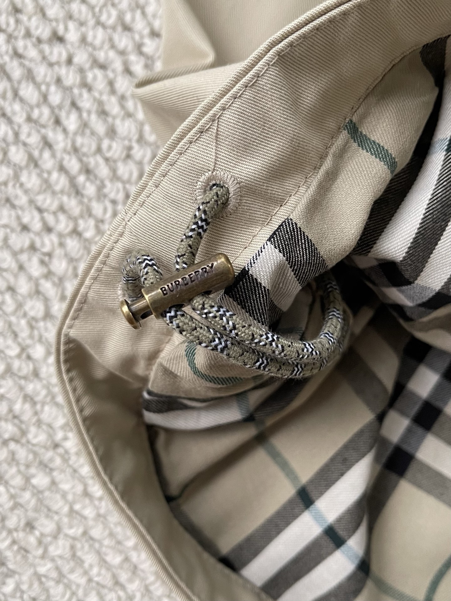 Check-Lined Utility Blouson — product photograph