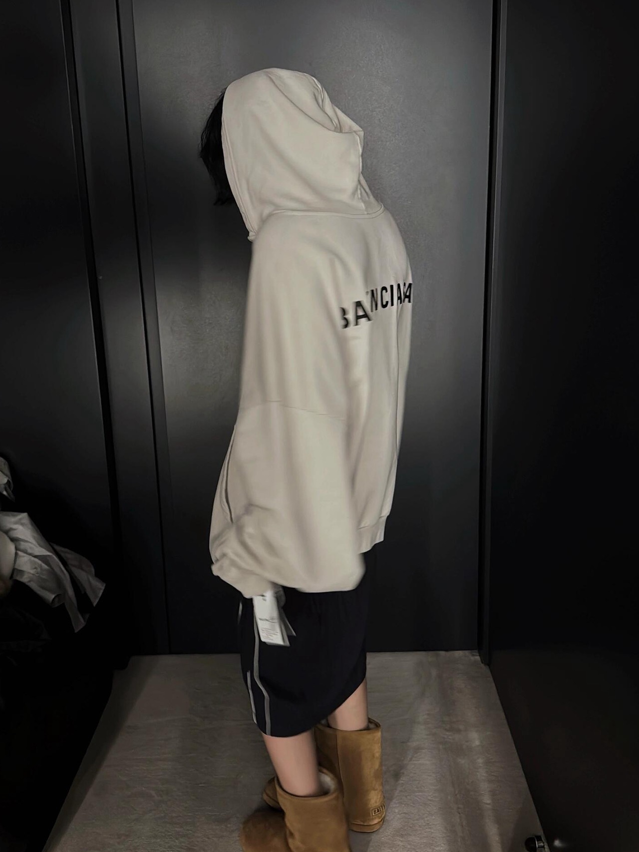 Back-Wordmark Half-Zip Hoodie — product photograph