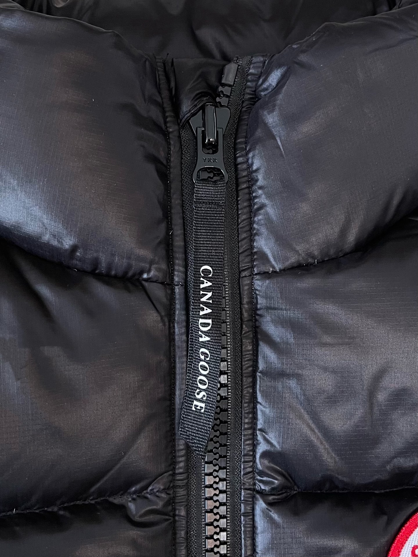 Crest-Patch Quilted Vest — product photograph