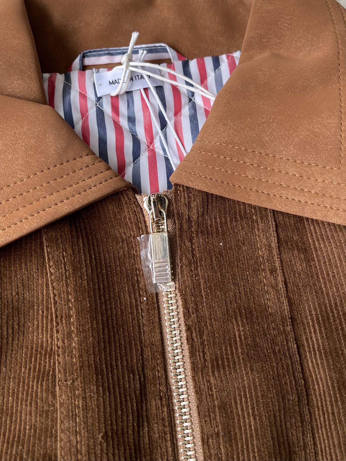 Corduroy Zip-Front Jacket — product photograph