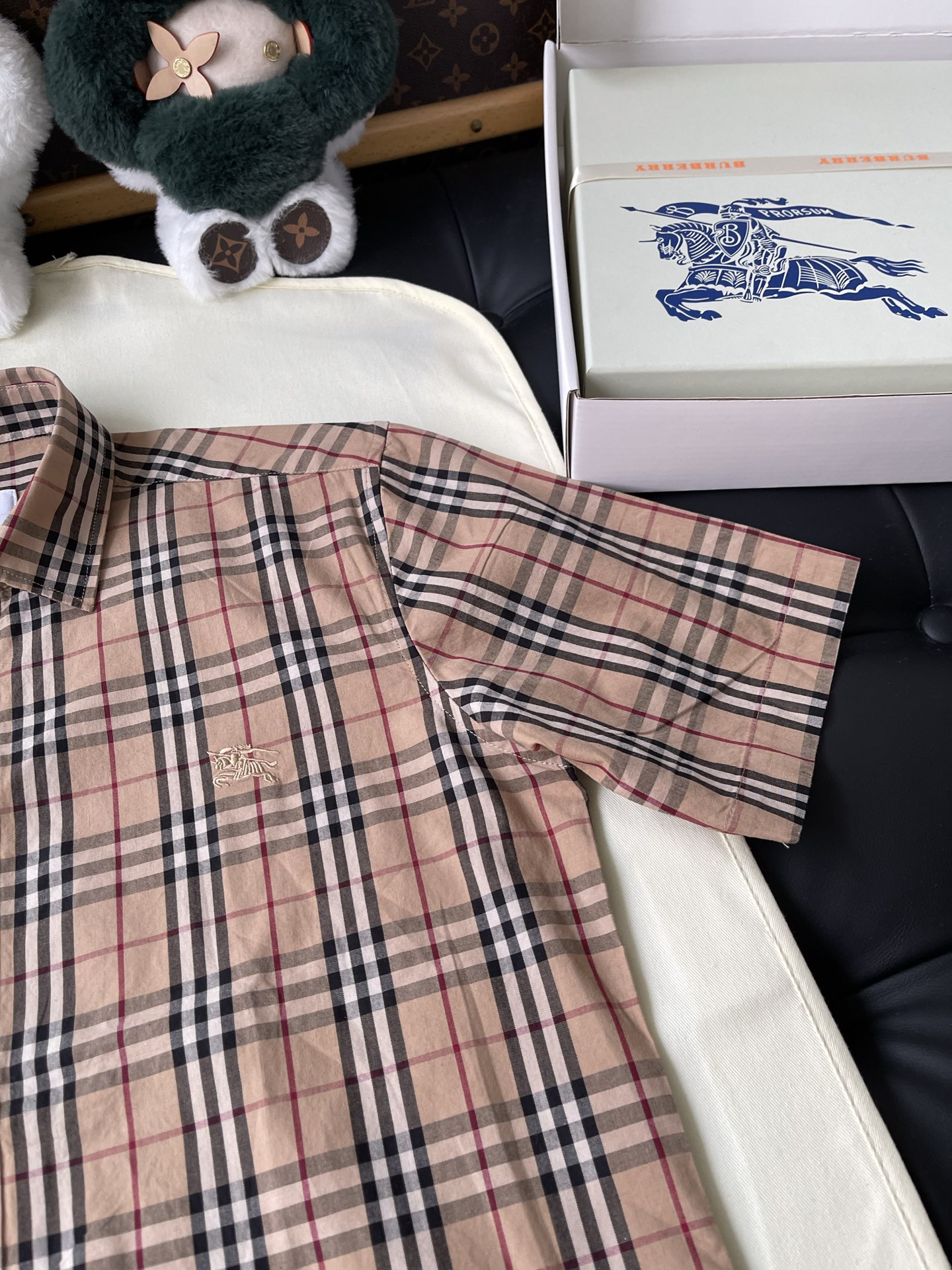 Check Short-Sleeve Button Shirt — product photograph