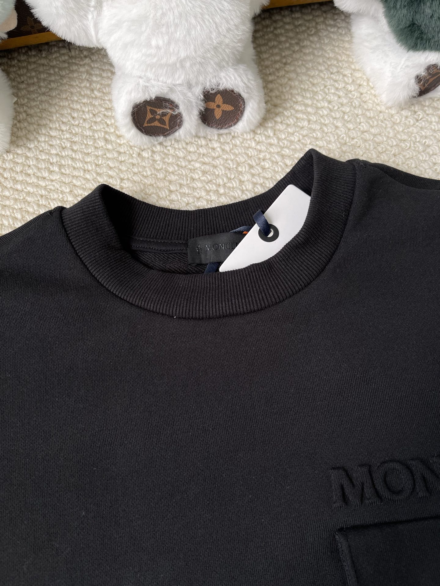 Zip-Pocket Wordmark Sweatshirt — product photograph