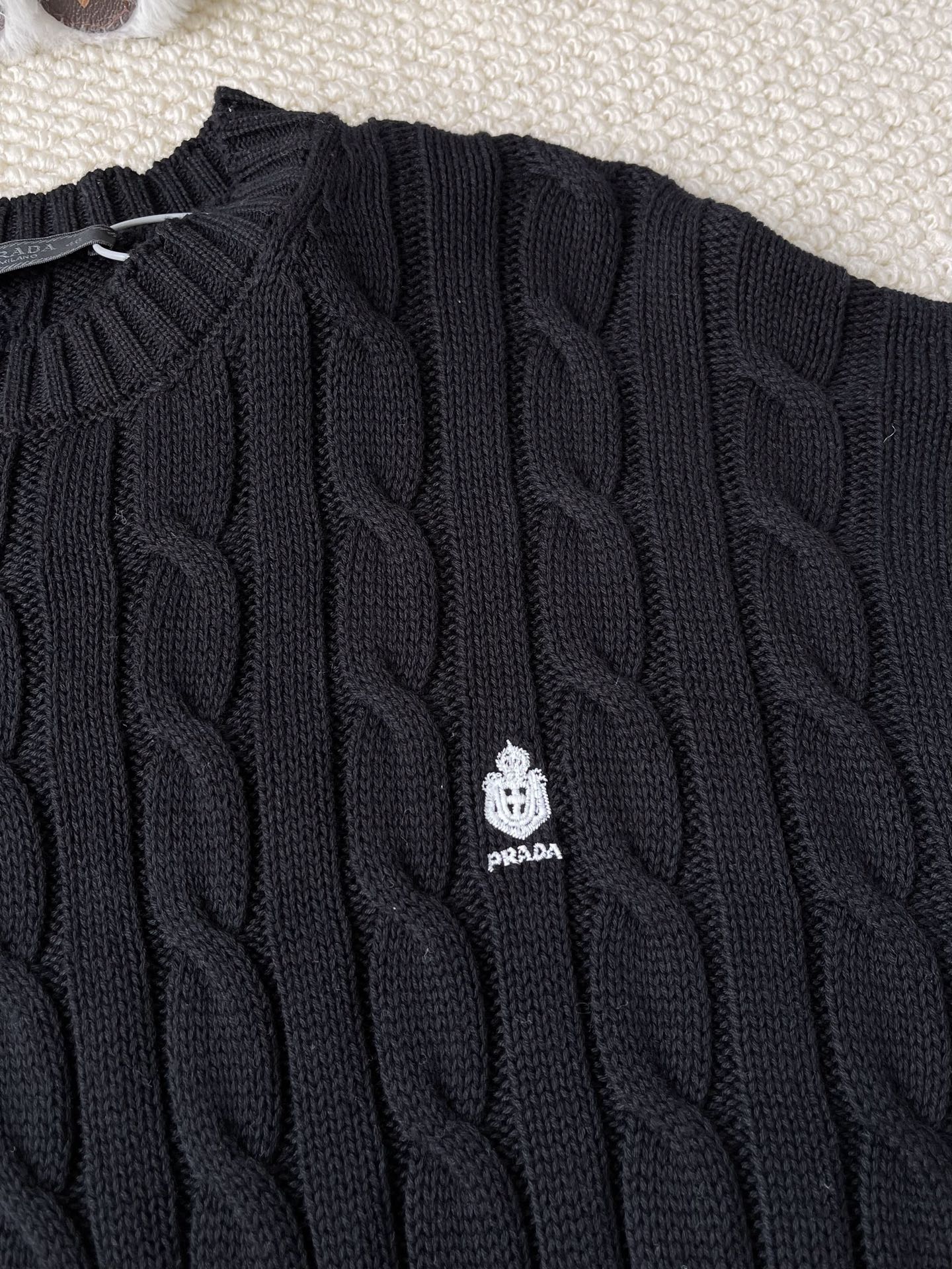 Crest Cable-Knit Sweater — product photograph