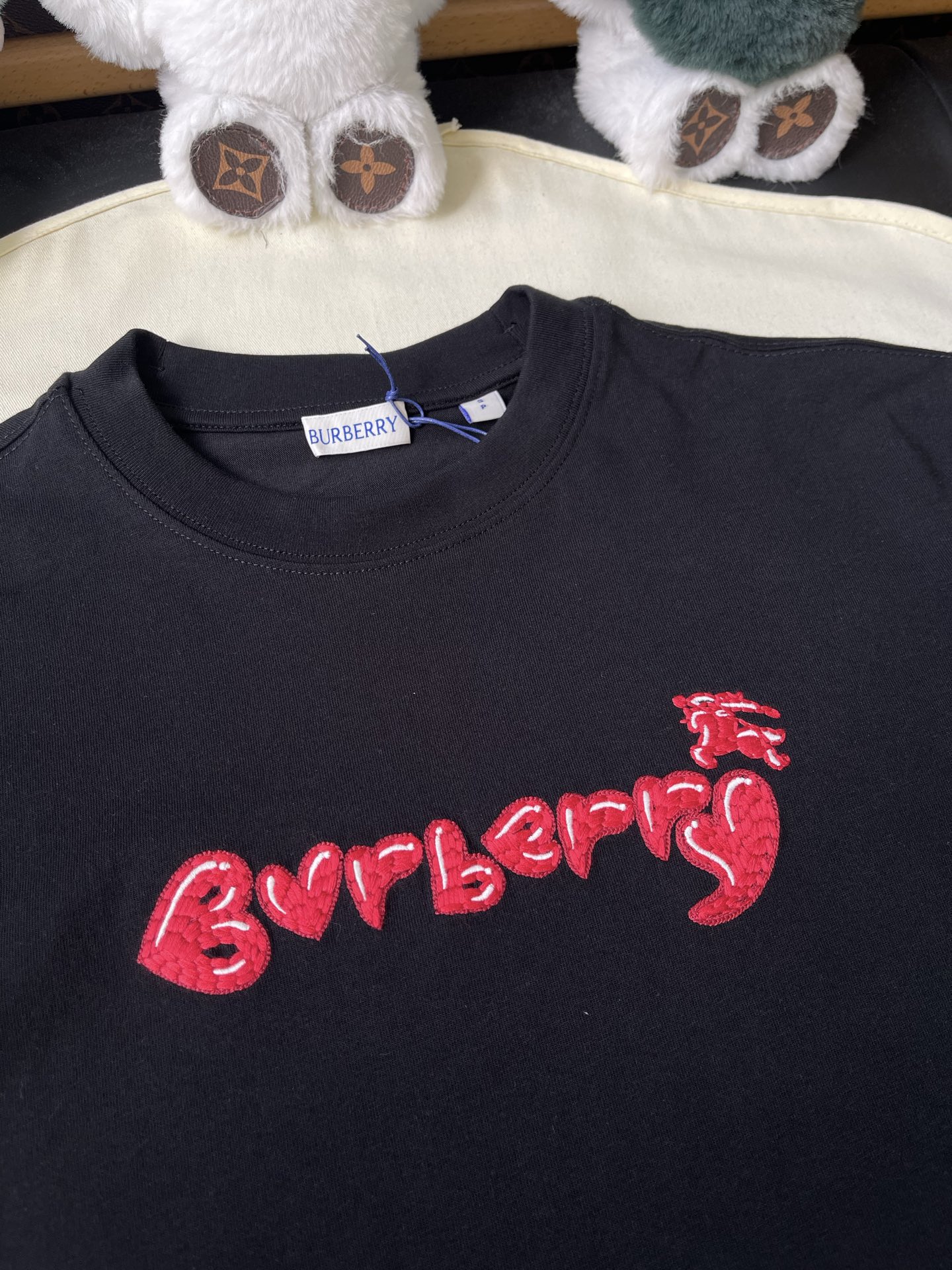 Red Script Crewneck T-Shirt — product photograph