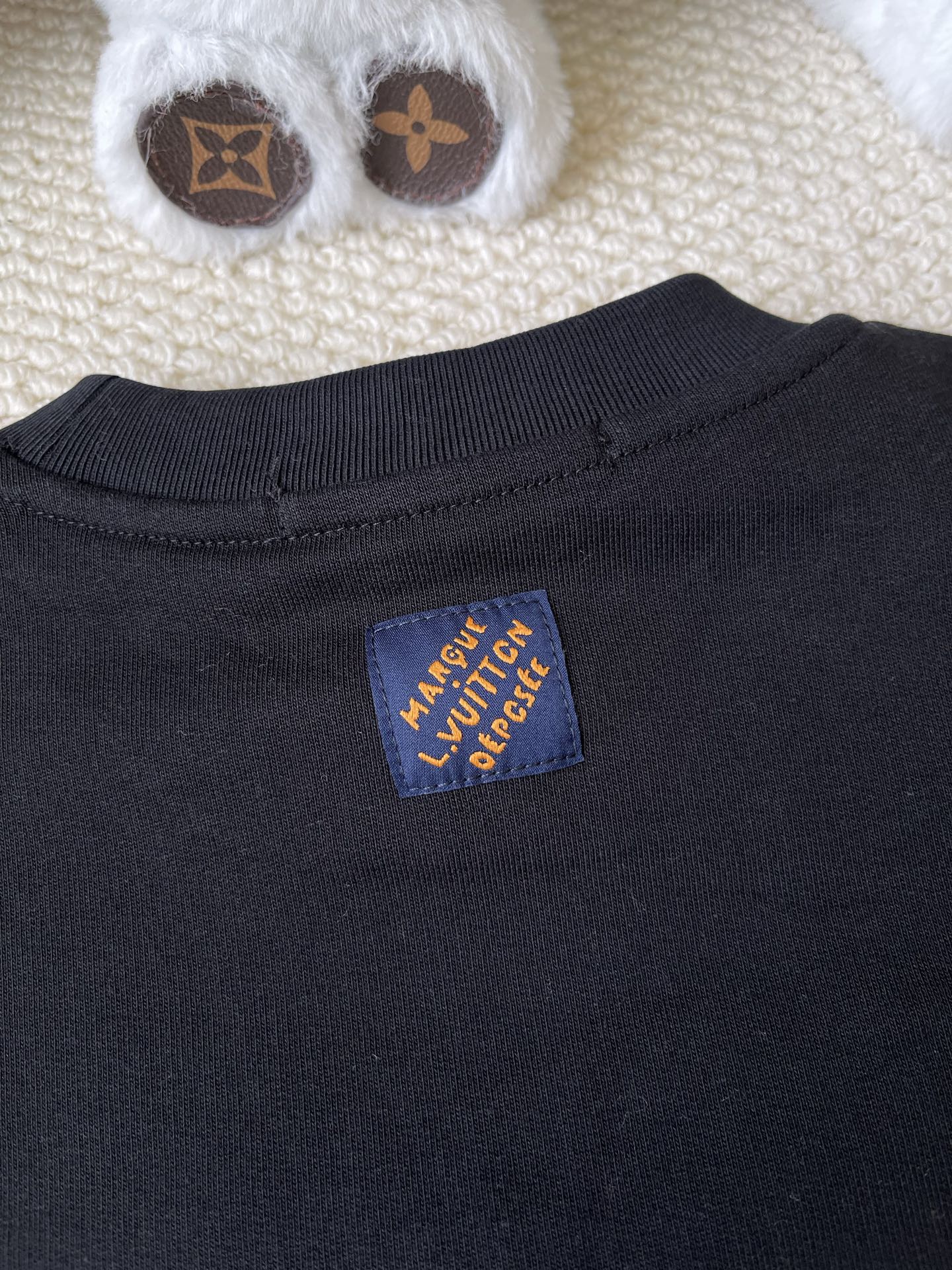 Monogram-Hem Crewneck Sweatshirt — product photograph