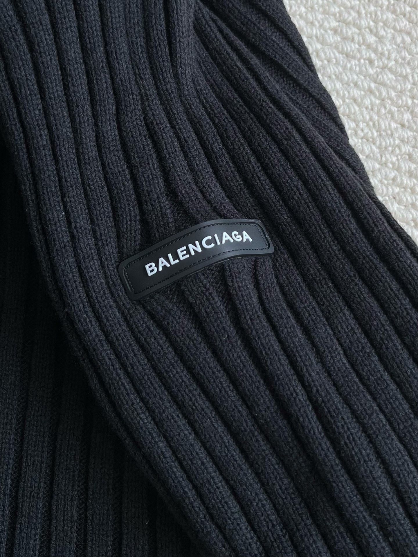 Deep-Rib Quarter-Zip Sweater — product photograph
