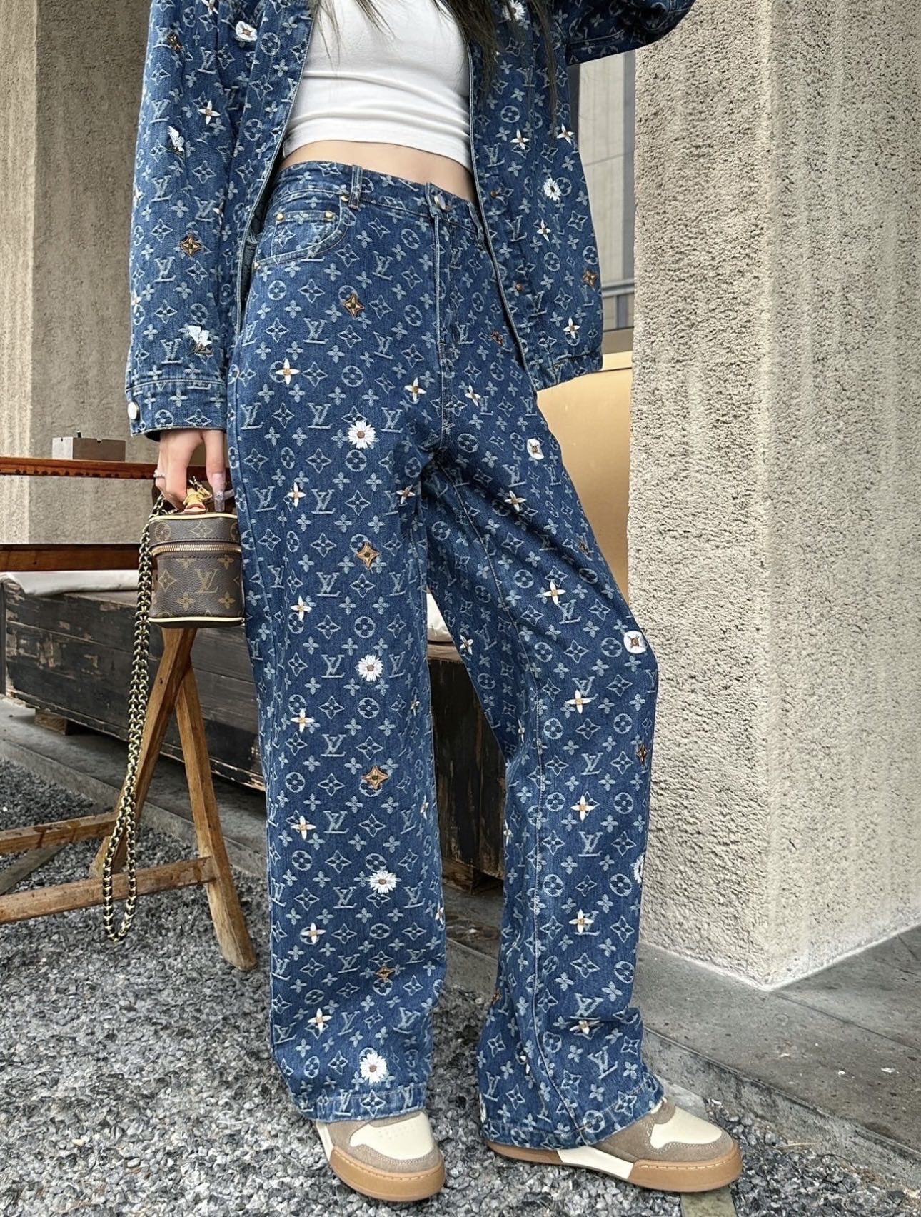 Monogram Denim Shirt and Jeans Separates — product photograph