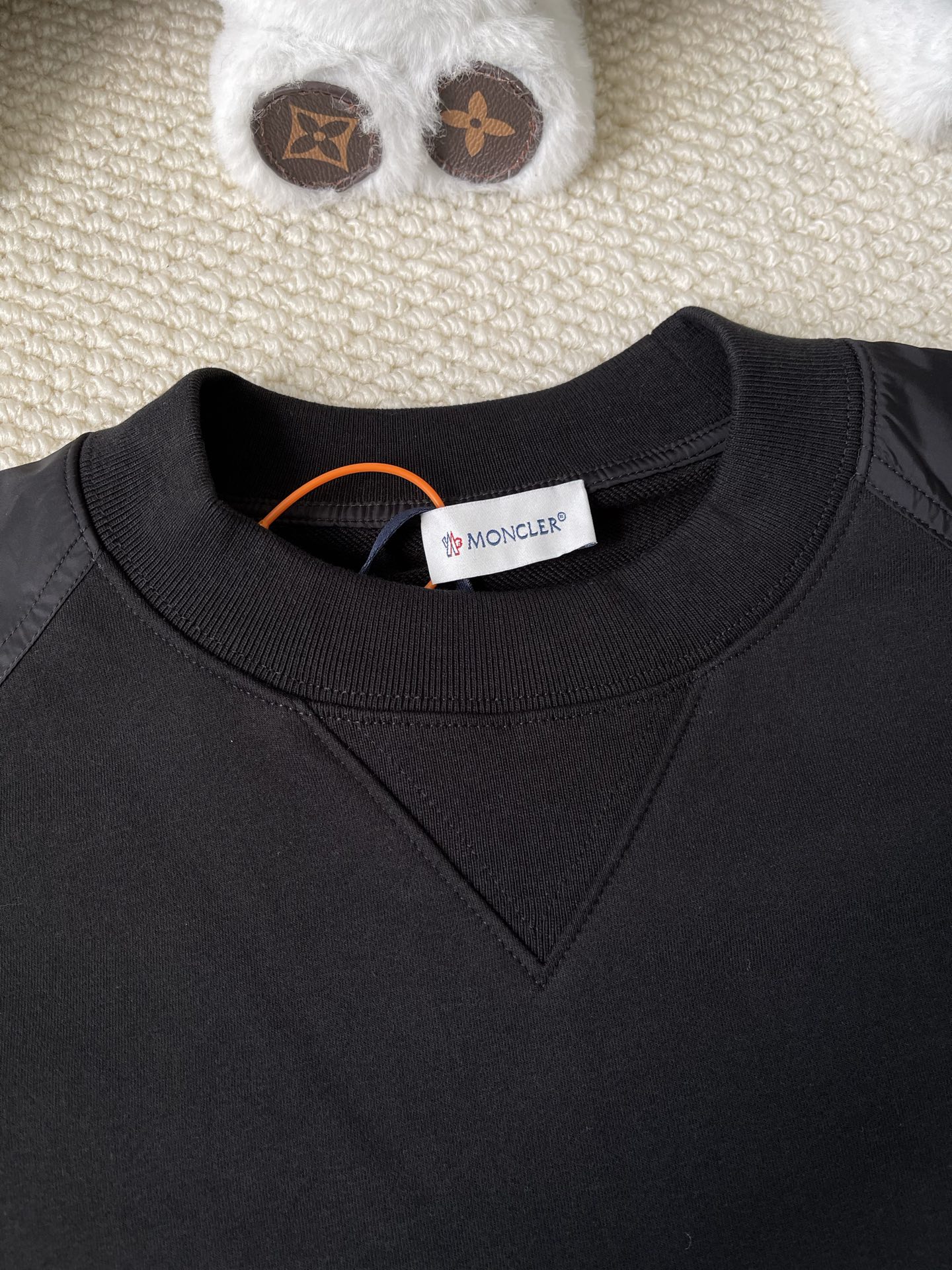 Sleeve-Pocket Crewneck Sweatshirt — product photograph