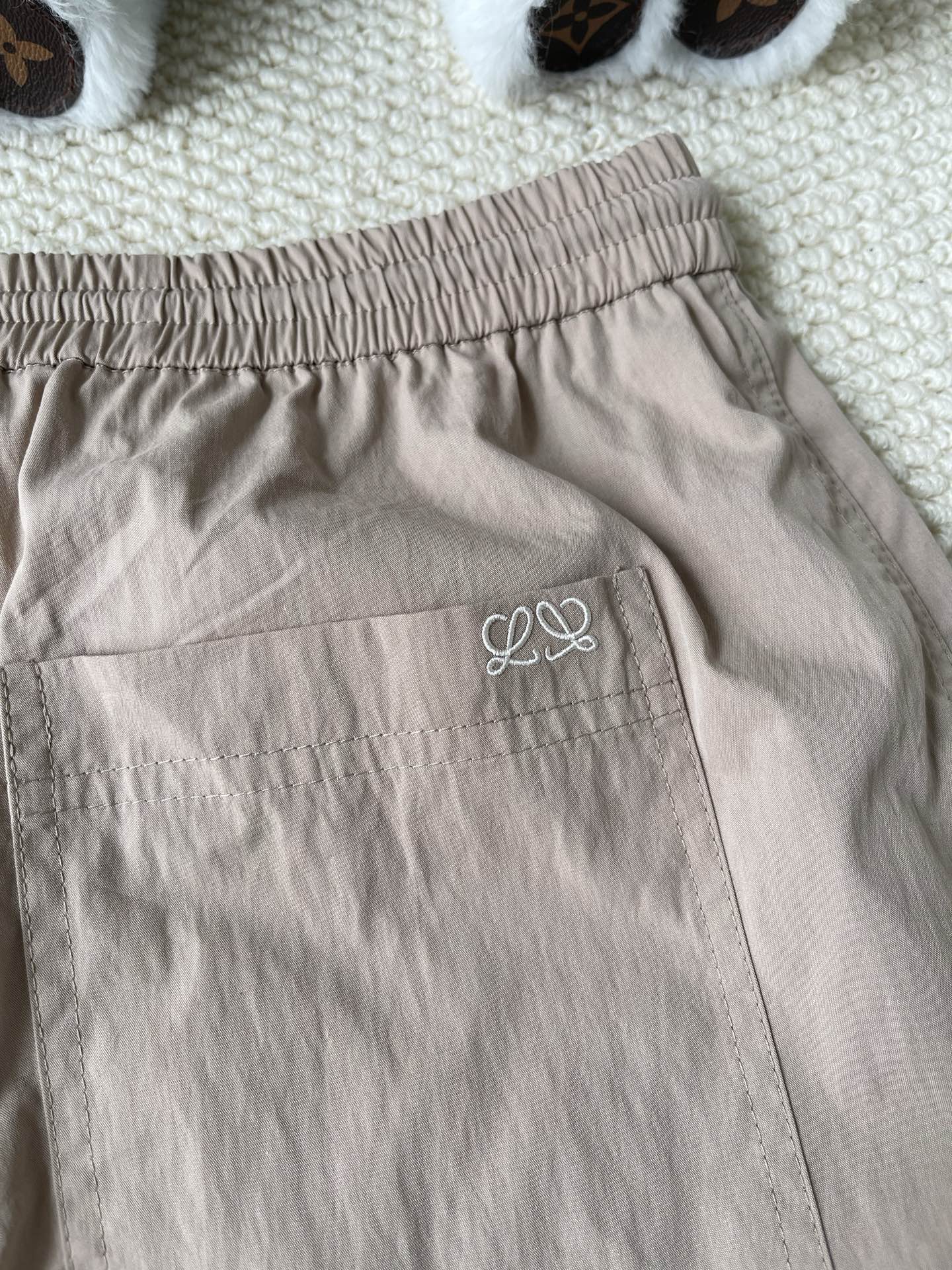 Patch-Pocket Drawstring Trousers — product photograph