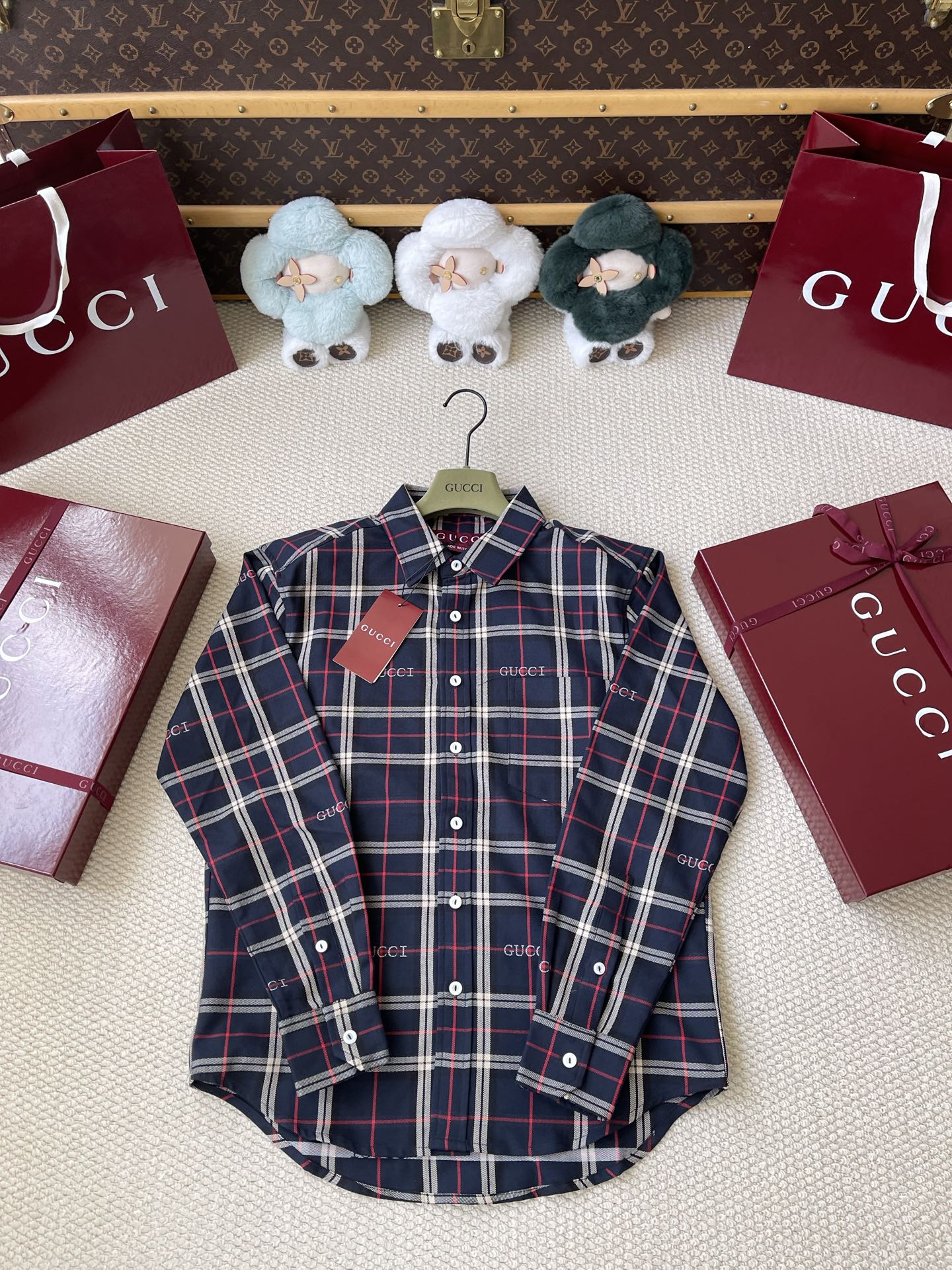 Checked Long-Sleeve Shirt — product photograph